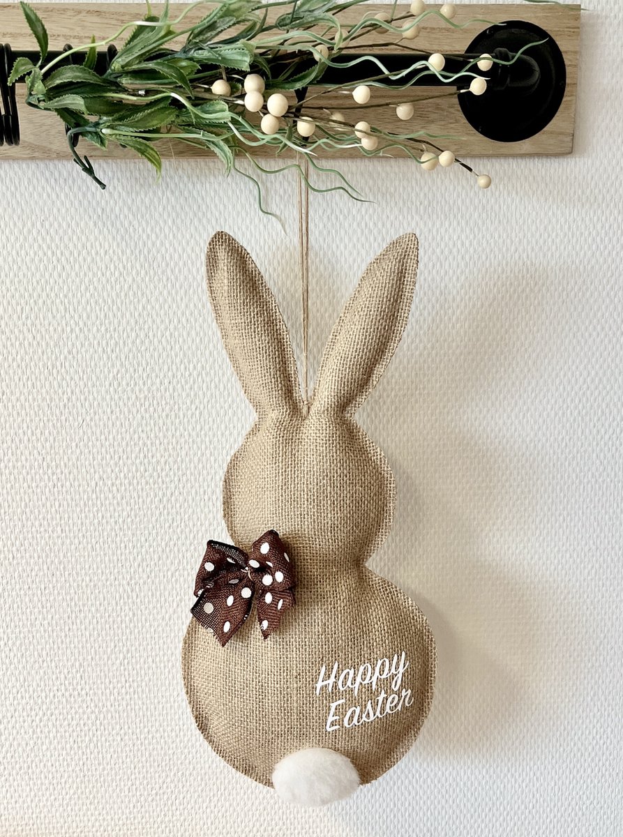 Paashaas van jute | Pasen | Paasdecoratie |Paasdagen | Happy Easter